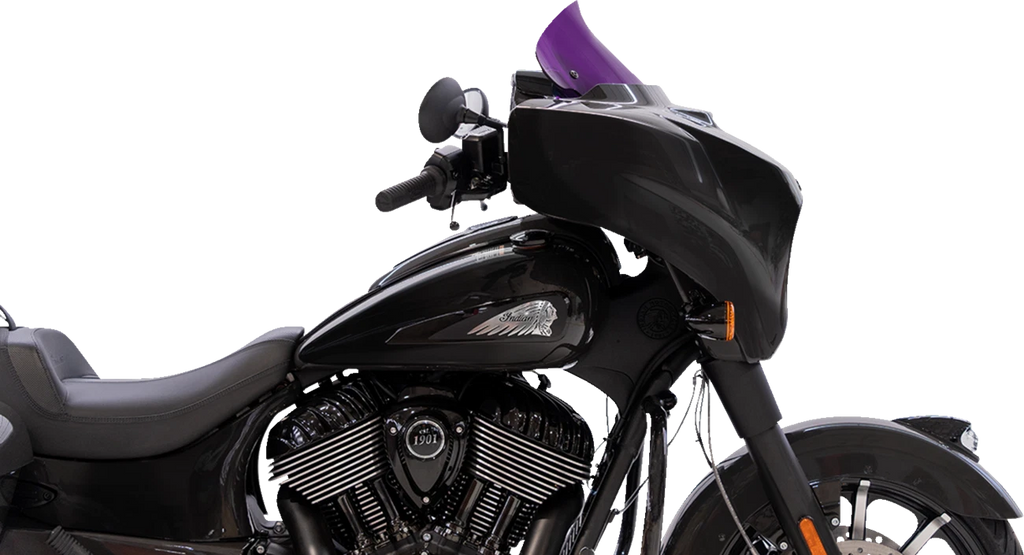 Klock Werks Kolor Flare Windshield 10" for Harley Davidson (2014–2023) - Purple KWW-04-0641