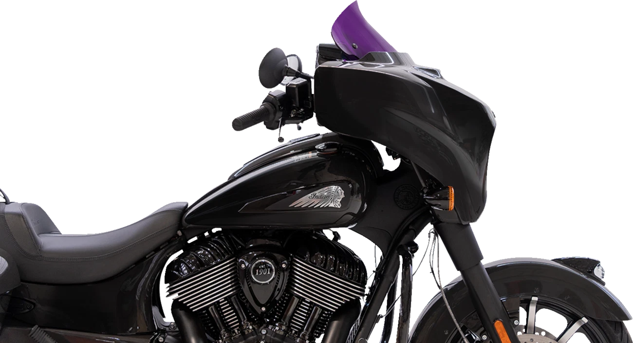 Klock Werks Kolor Flare Windshield 10" for Harley Davidson (2014–2023) - Purple KWW-04-0641