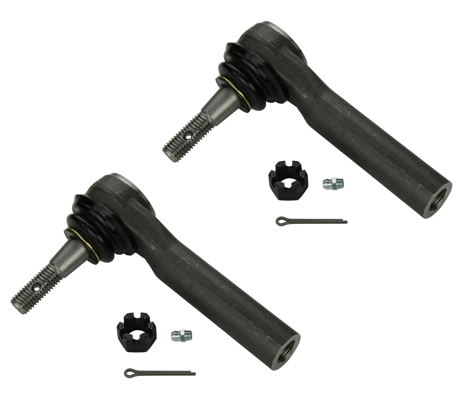 Set of 2 Outer Steering Tie Rod Ends for Cadillac Chevrolet GMC Yukon