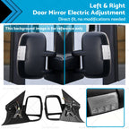 Set of 2 Electric Door Mirrors for LDV V80 (2013–Present)
