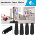 Set of 4 Vacuum Cleaner Power Tool Dust Extractor Hose Adapters