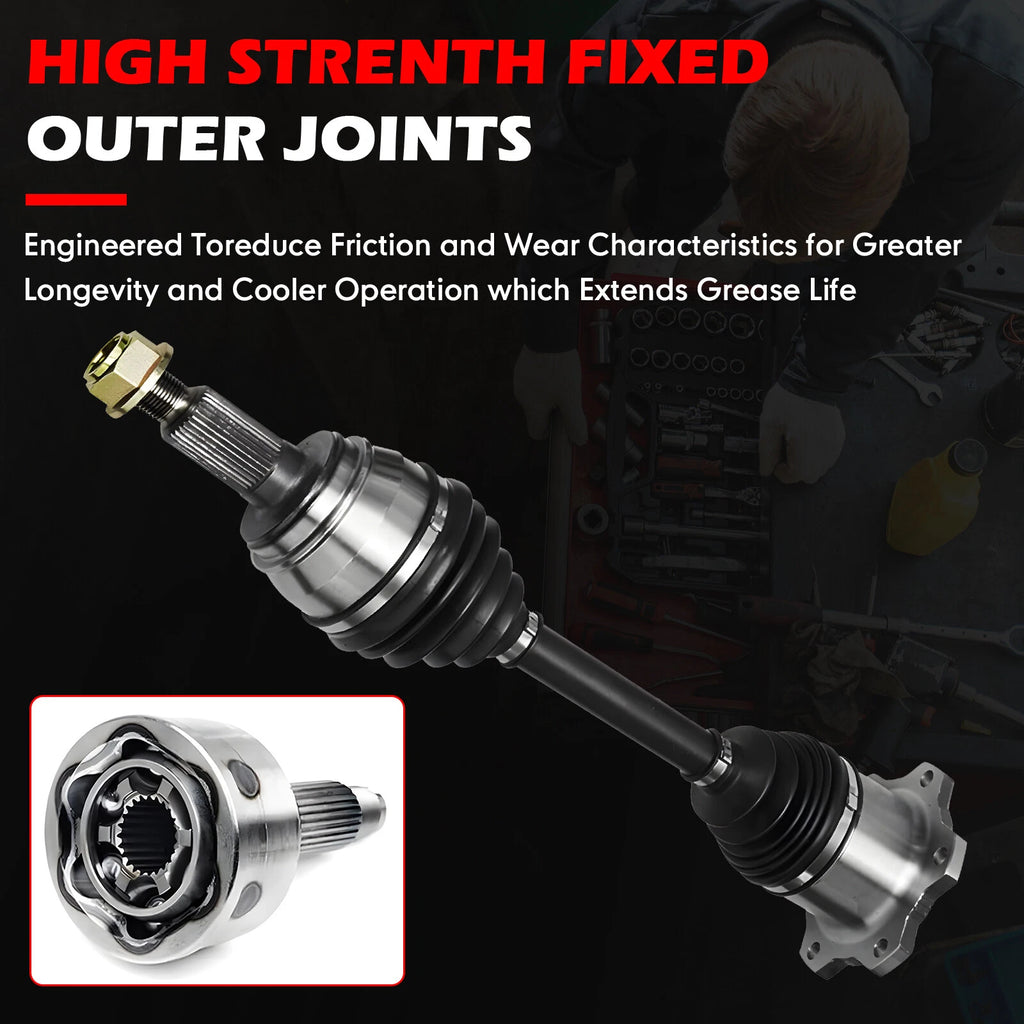 Set of 2 CV Axle Shafts for Chevy GMC Silverado Sierra 1500 (2007–2014)