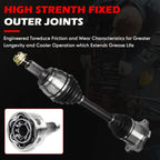 Set of 2 CV Axle Shafts for Chevy GMC Silverado Sierra 1500 (2007–2014)