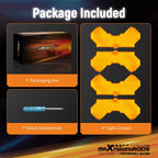 Amber Flood Protective Cover for maXpeedingrods 7" Square LED Driving Light (N/A)