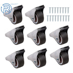 8PCS 1" Fixed Caster Wheels for Mini