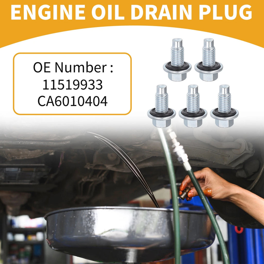 5 Pcs Oil Drain Plug Pan Thread Repair No.11519933 for Buick 