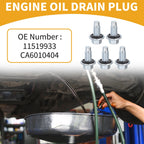 5 Pcs Oil Drain Plug Pan Thread Repair No.11519933 for Buick 