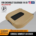 Leather Console Lid Bucket Cover for Chevrolet Silverado (2019–2020) Beige