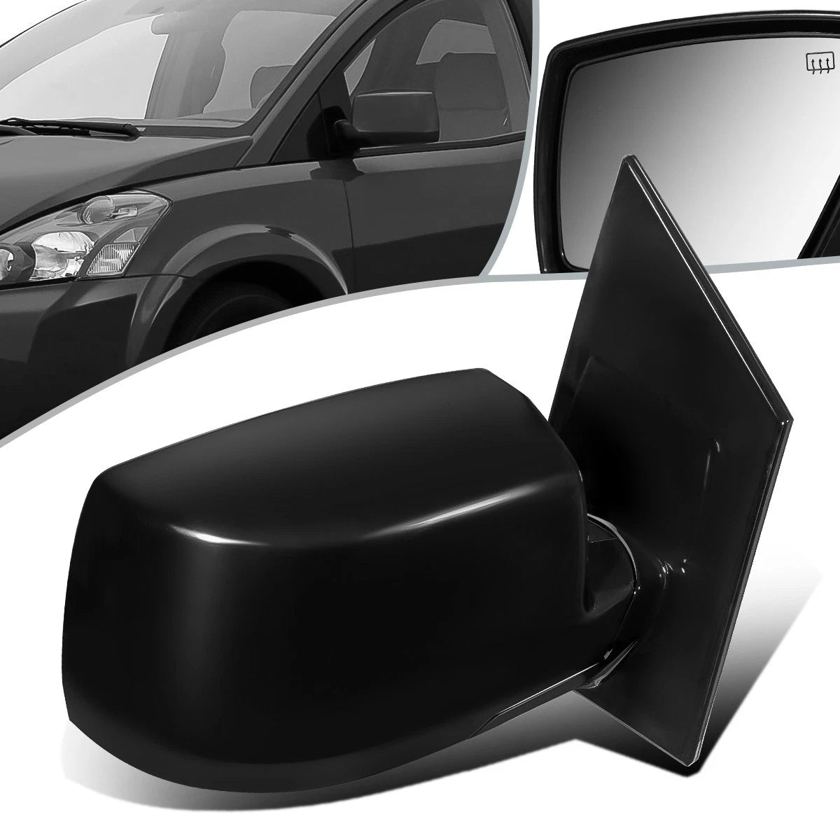 Power Heated Memory Passenger Side Mirror for Nissan Quest (2004–2009) NI1321192