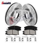 Front Drilled Rotors + Ceramic Brake Pads for Chevrolet Equinox (2007–2009)