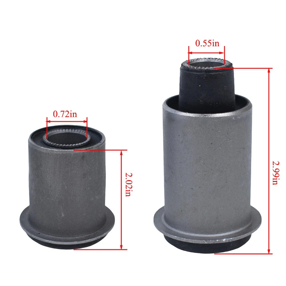 Set of 4 Lower & Upper Front Control Arm Bushings for Toyota Tacoma (1995–2004)