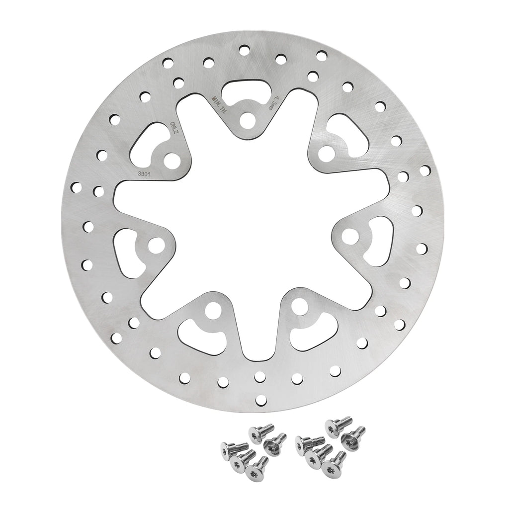 Front Brake Disc Rotor & Bolts for Harley Electra Glide (2014–2023)