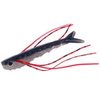 Set of 5 Soft Lures for Fishing Bass Barracuda T Tail Design