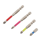 Set of 4 Magnetic PH2 Cross Screwdriver Bits for Electric Screwdrivers