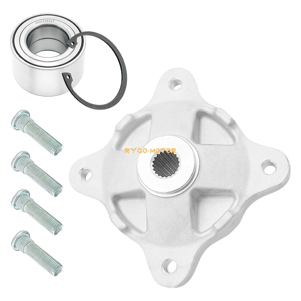 Front Wheel Hub with Bearing Studs Kit for Polaris Sportsman X2 500 570 800 (2005–2019)
