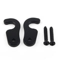 2X Sun Visor Clips for Jeep Wrangler JK, JL, JT Gladiator (2018) Black