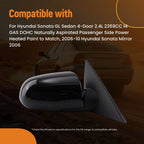Right Heated Side View Mirror for Hyundai Sonata (2006–2010) 876200A000