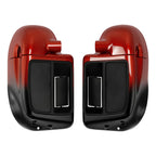 Lower Vented Fairings for Harley Road Glide (2014–2023) - Sunset Orange/Black