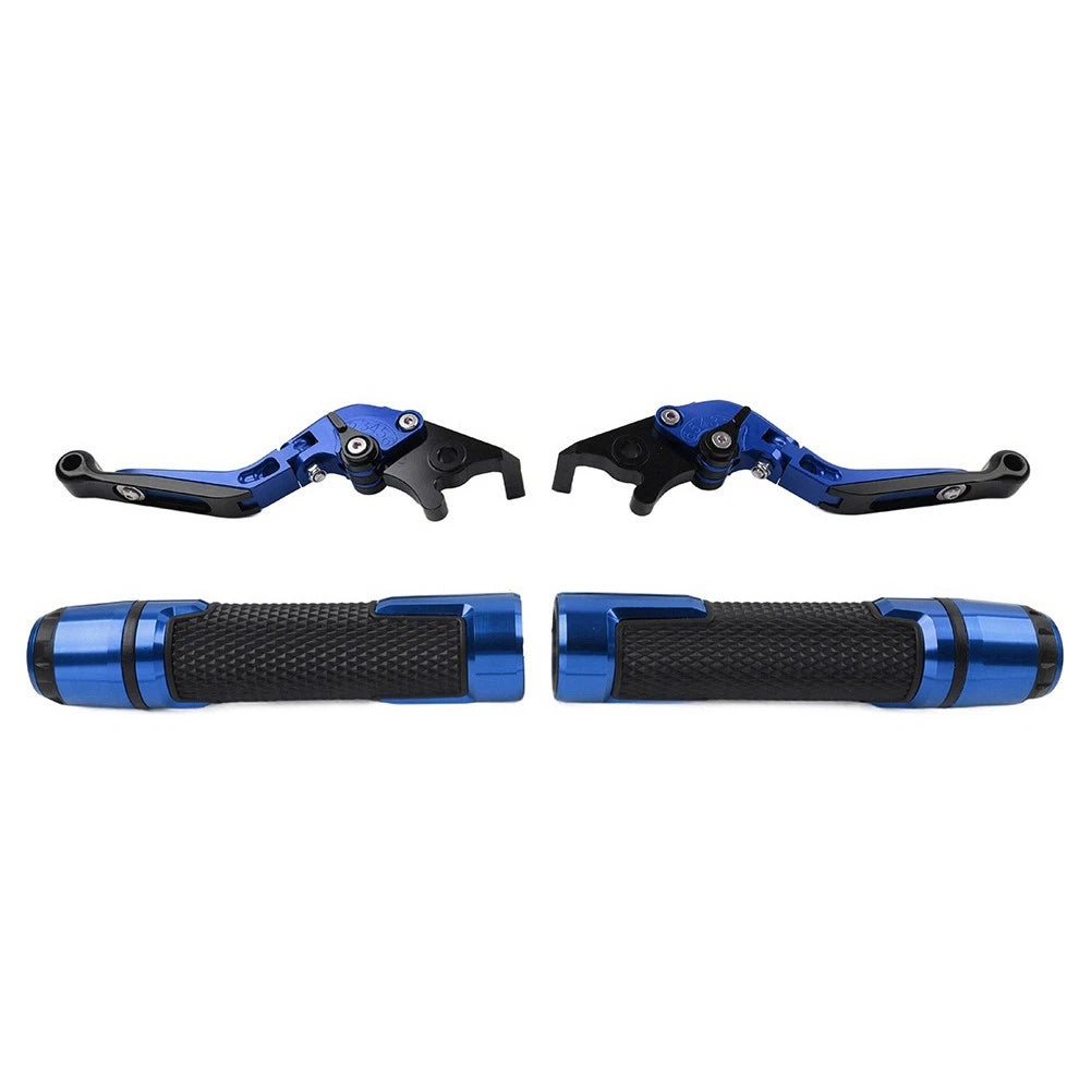 Folding Extendable Brake Clutch Levers for Kawasaki Z1000 (2010–2023) - Blue