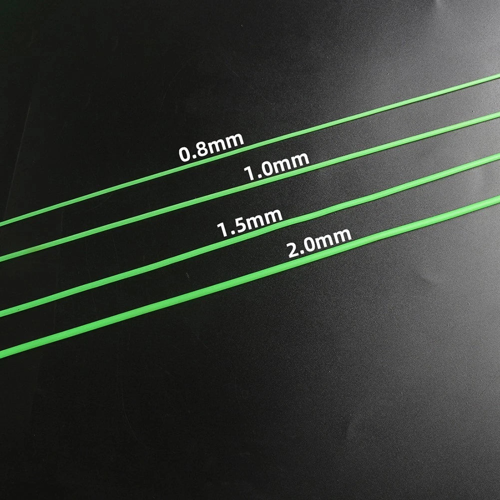 Luminous Tube Line Set of 4 (0.8mm/1mm/1.5mm/2mm) for Night Fishing