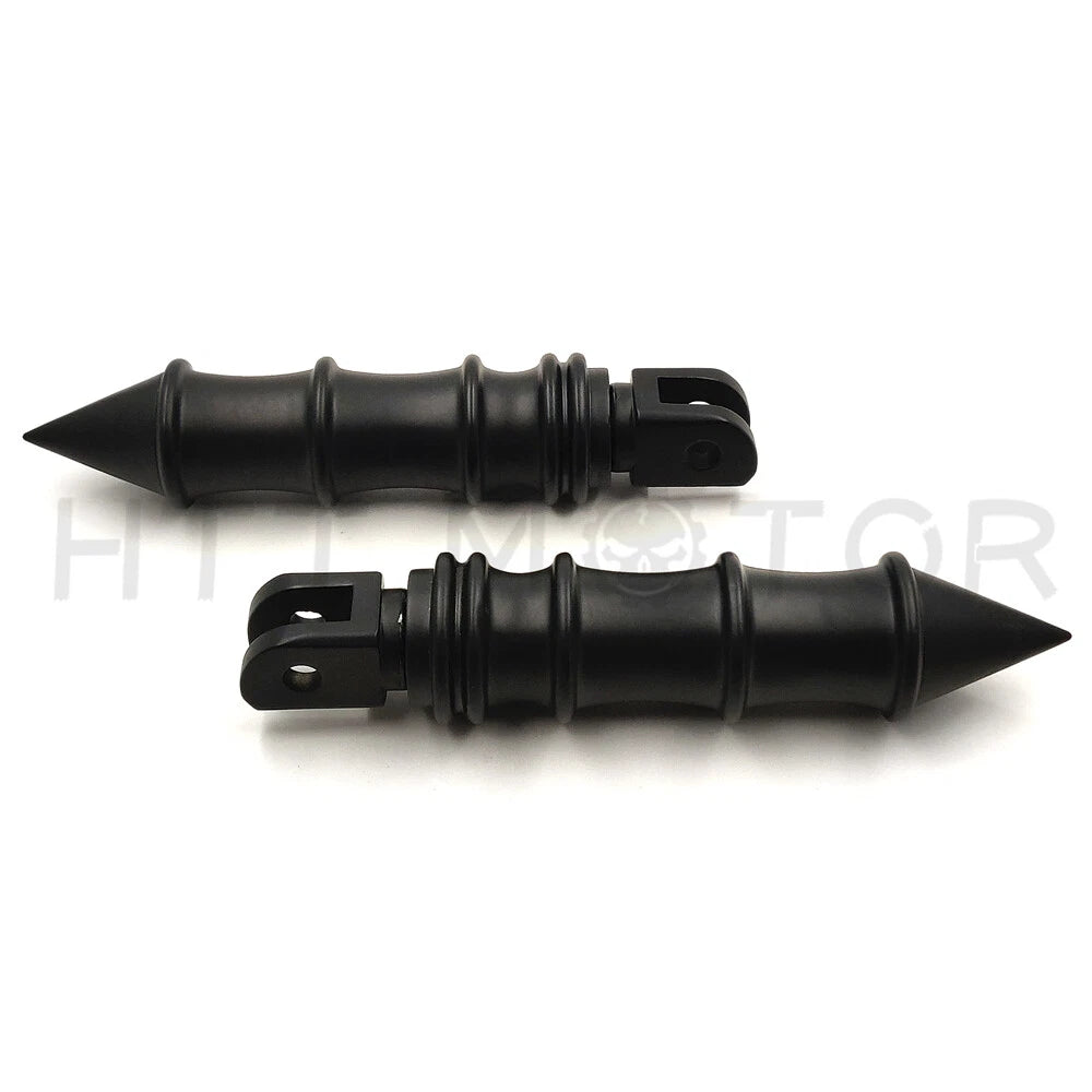 Spike Bamboo Footpegs Footrest for Harley FXBB FXBR FXBRS FXLR (2018–2023)