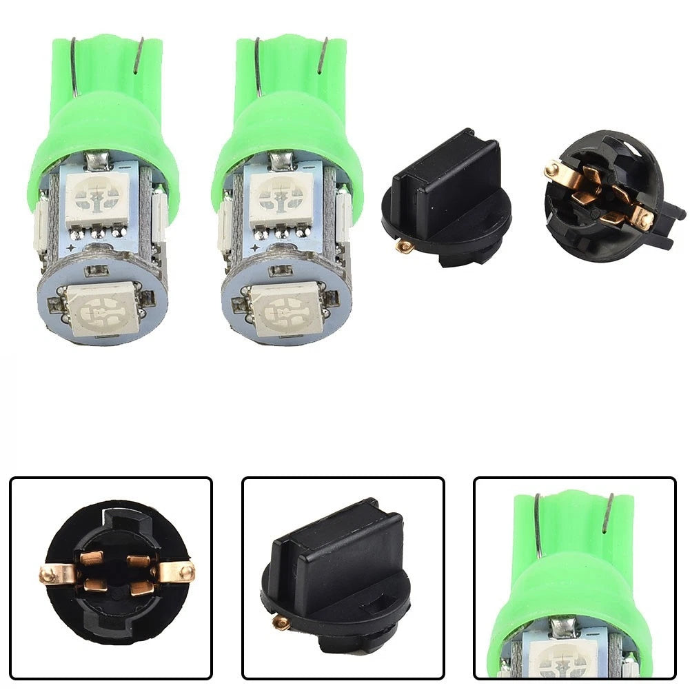 10x 5050 LED Bulbs for Instrument Panel Gauge Cluster (DASH Light Sockets)