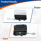 Rear Tow Hook Cover for Mercedes-Benz (2016-2023) Silver Tone