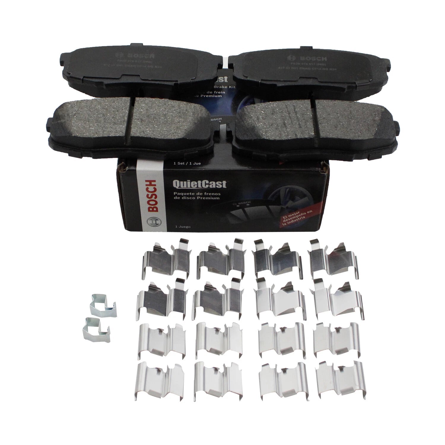 Set of 4 Bosch QuietCast Rear Ceramic Brake Pads for LX570 Land Cruiser Sequoia Tundra (2008–2021)