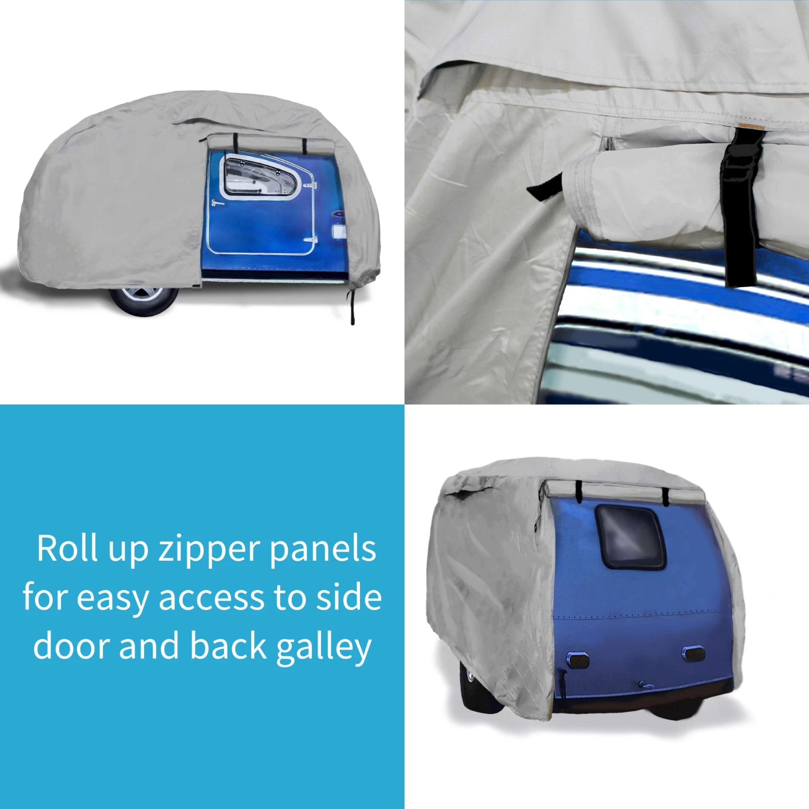 EliteShield waterproof travel trailer cover for Teardrop Camper
