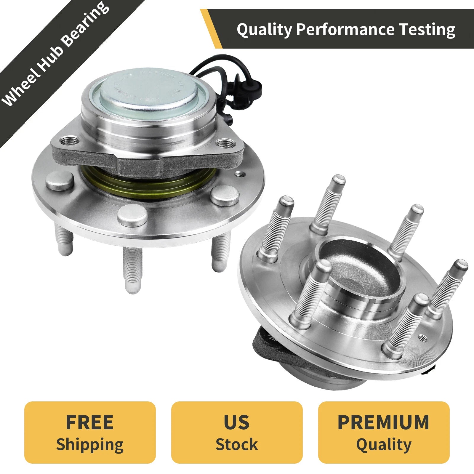 Front Wheel Bearing and Hubs for Chevrolet Avalanche Silverado 1500 (2001–2006)