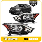 Headlight Assembly for Nissan Rogue Sport (2017–2019) Left + Right Pair
