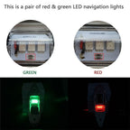 2X LED Navigation Side-Tear Drop Lights for Boat (IP66)