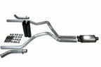 2.5" Dual Exhaust Kit for Chevy GMC 1500 (2019–2025) - Stainless Muffler, Black Tip