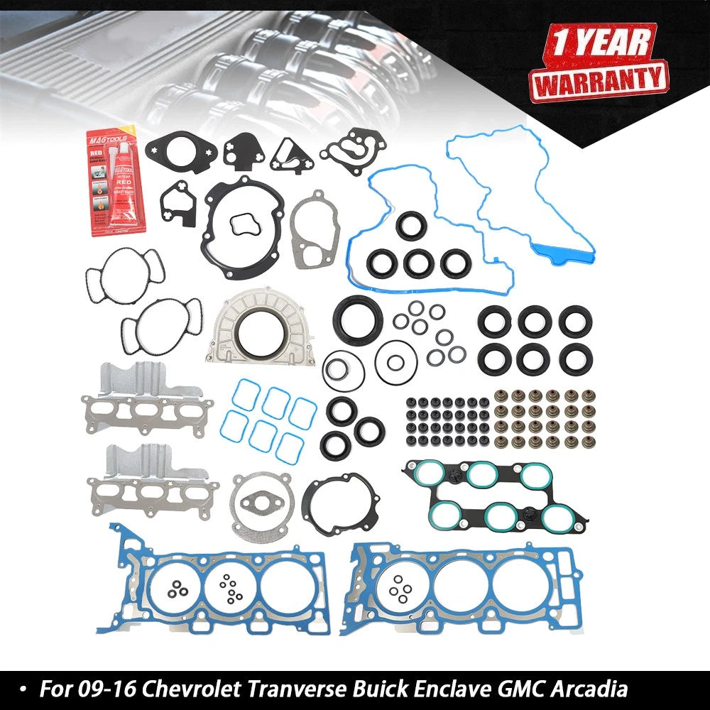 Full Gasket Set for Chevrolet Traverse Buick Enclave GMC Acadia (2009–2016)