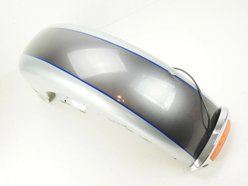 Front Fender for Harley Touring Ultra Limited (2014–2021) Silver Blue Pin Stripe