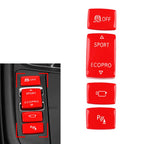 4X Red ESP Drive Mode Button Key Cover for BMW 2 Series F22 F23 (2014–2018)