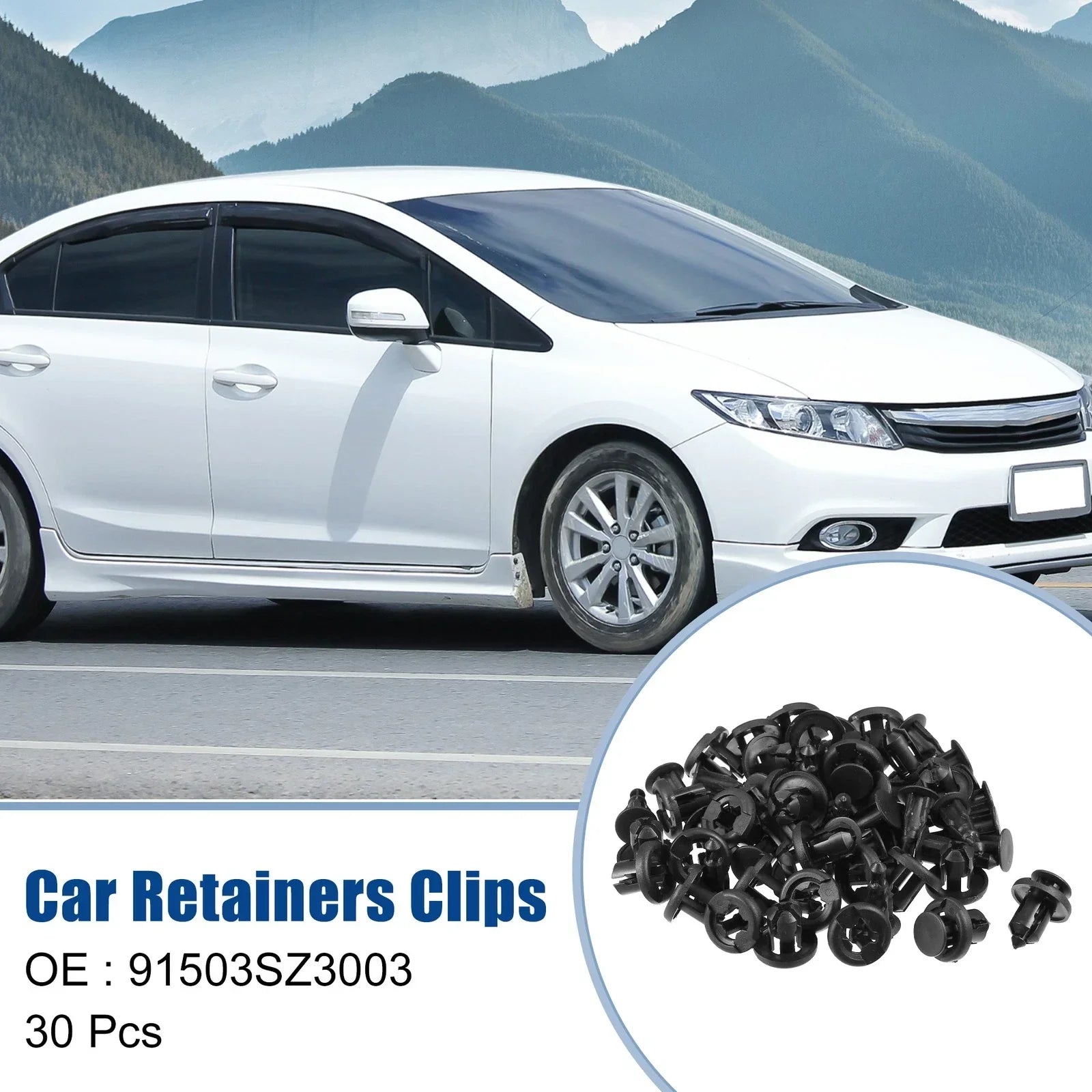 30 x Car Bumper Retainers Clips for Honda