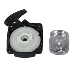 Recoil Starter for Brush Cutter Lawnmower (Black & Silver)