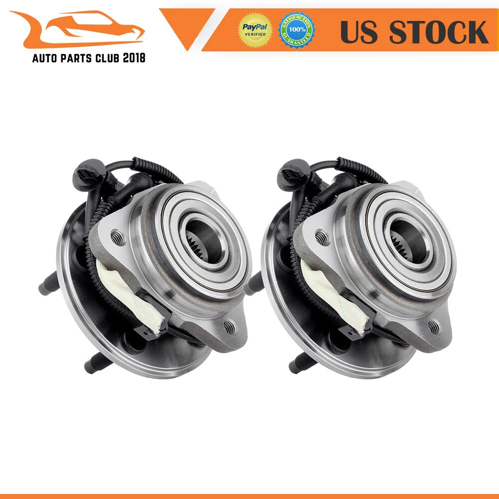 2 Front Wheel Hub Bearing Assembly for Ford Ranger, Mazda B3000, B4000 (w/ ABS, 4WD)
