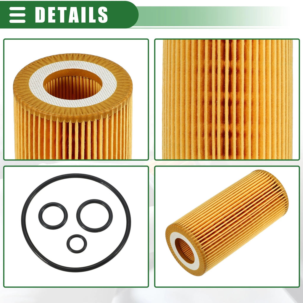 Set of 2 Engine Oil Filters for Mercedes C216 W221 (2007–2013) No. 2751800009