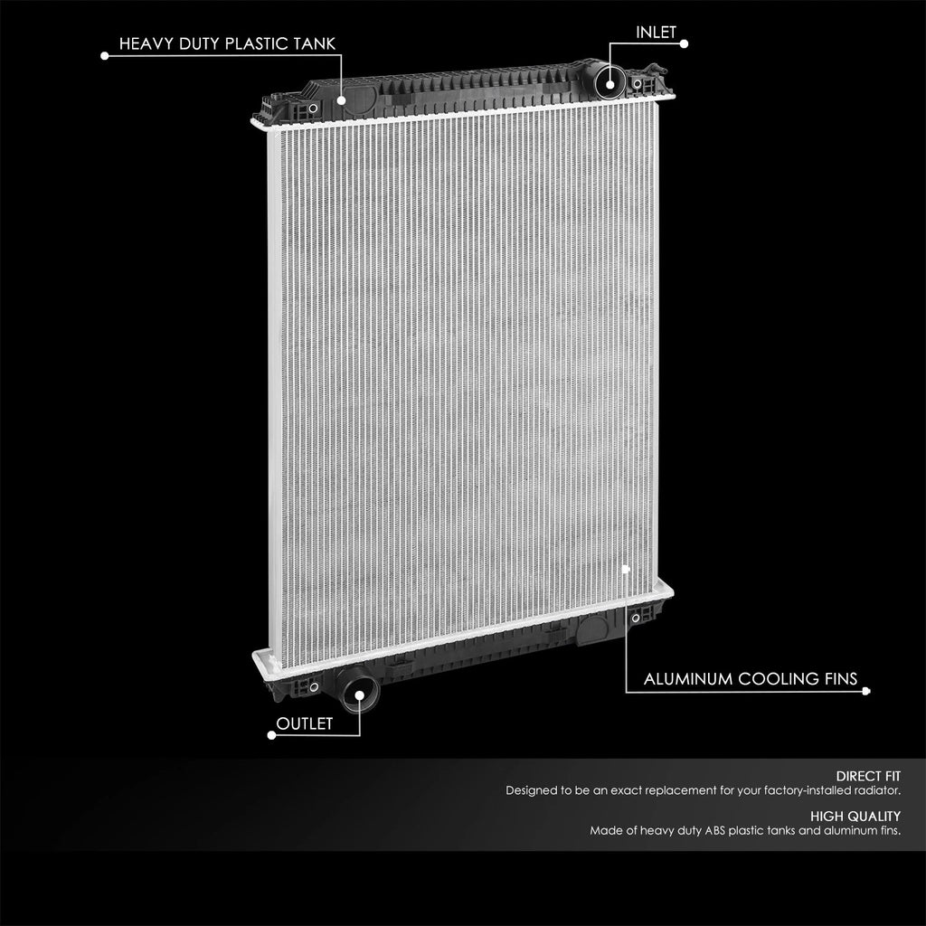 2-Row Aluminum Radiator for Freightliner FLD120 FL80 Sterling LT7500 (1993–2007)
