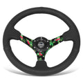 NRG RST-036TROP-R 350mm Leather Wrap Racing Steering Wheel for Universal