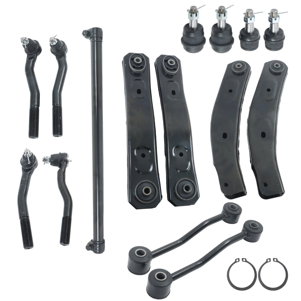 15PCS Control Arms and Tie Rods for Jeep Grand Cherokee (1999-2004)