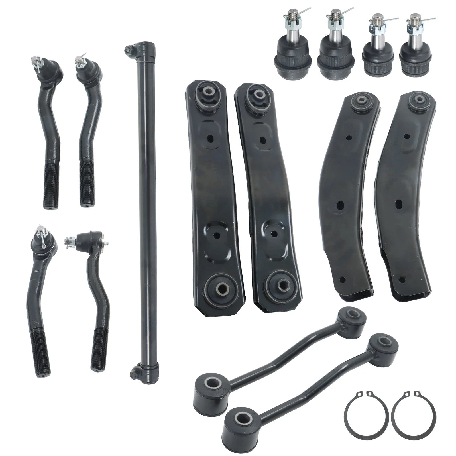 15PCS Control Arms and Tie Rods for Jeep Grand Cherokee (1999-2004)
