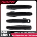 Exterior Chrome Door Handle Front Rear for Chevrolet Silverado GMC Sierra (2007–2014)