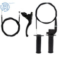 Right Lever Brake Throttle Cable Handlebar Grip for Mini Bike (50cc-250cc)