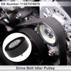 Drive Belt Idler Pulley Black for BMW Series 3 (2008 - 2012) 1 Pcs