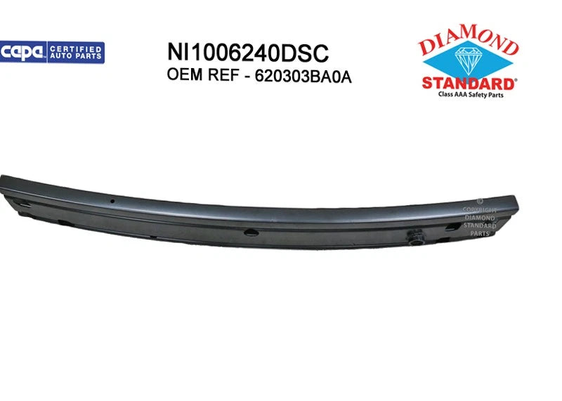 Replacement Front Bumper Impact Bar Steel for 2012–2019 Nissan Versa Sedan
