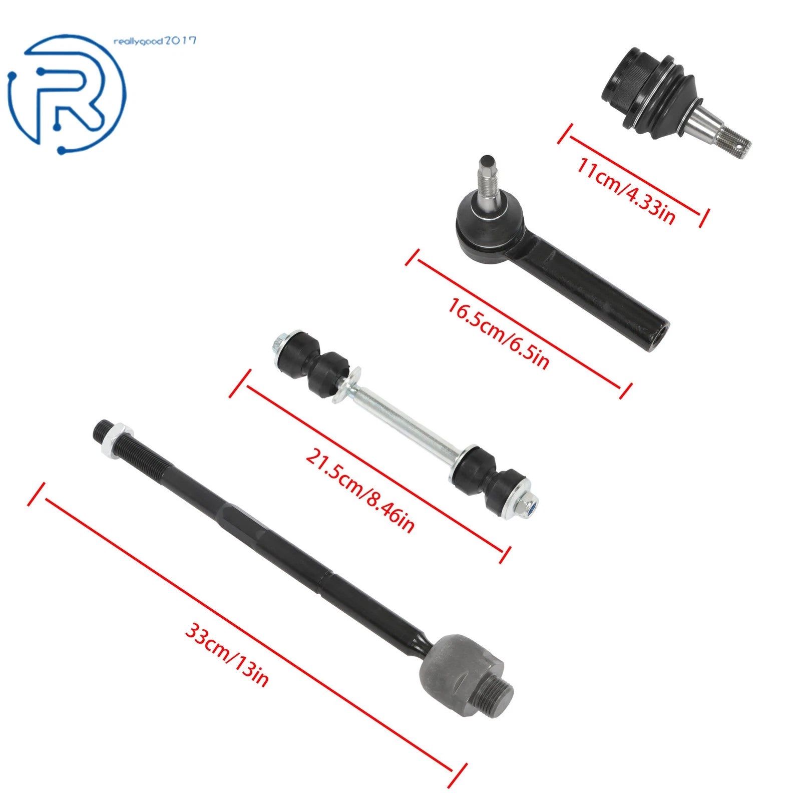 Control Arm Wheel Bearing Tie Rod for Chevy Silverado GMC Sierra 1500 (2007–2013)