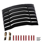 Rear Window Louver Cover for Chevrolet Camaro (2016–2024) Matte Black Plastic